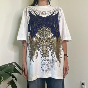 nwt cybery2k Last Hold embellished oversized tee shirt